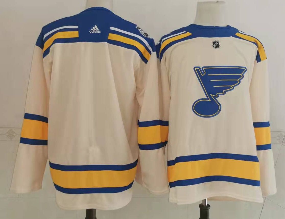 Cheap Men St.Louis Blues Blank Cream Classic Edition 2022 Adidas NHL Jersey